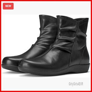 Women's Ankle Boots Flat Booties Casual Comfortable Walking Shoes